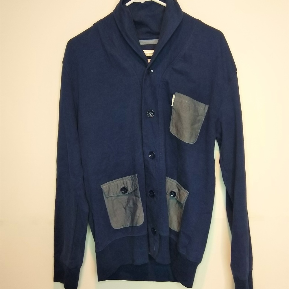 Marc Ecko Cut and Sew Long Sleeve Button Cardigan